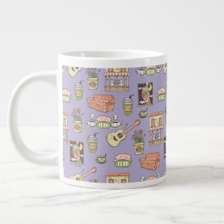 Grande Tasse AMIS™ | Motif d'icône violet
