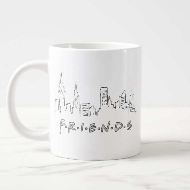 Grande Tasse AMIS™ | Silhouette de New York (Gauche)