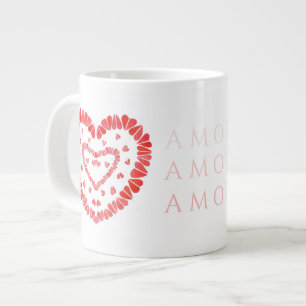 Grande Tasse AMOR ESPAGNOL AMOUR Big White Mug
