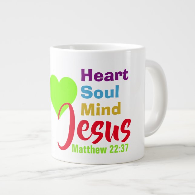 Grande Tasse Amour Jésus - Jumbo Mug (Devant droit)