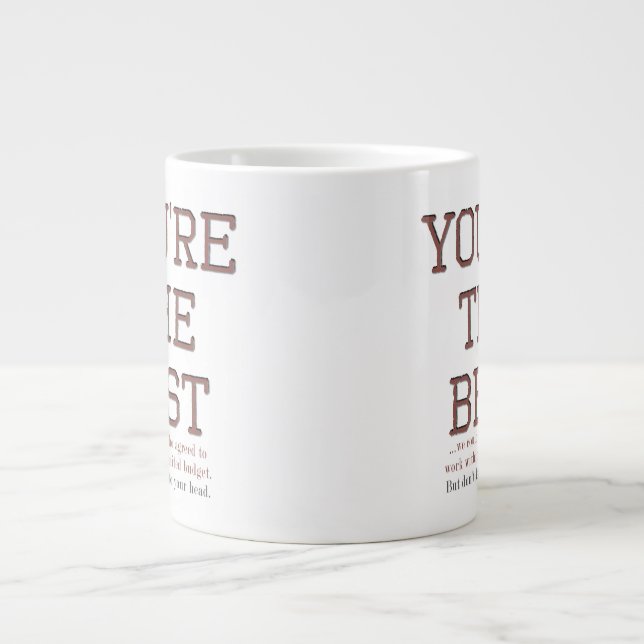 Grande Tasse Amusant Mug d'appréciation des employés (Devant)