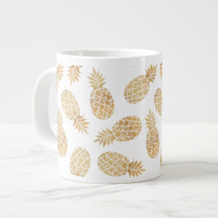 Grande Tasse ANanas GOLD PINEAPPER chic GLAMOR