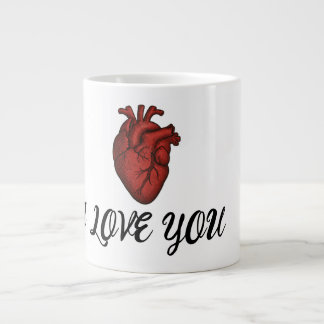 Grande Tasse Anatomical Heart "I Love You" Mug 