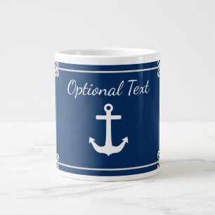 Grande Tasse Ancre en corde Frame Nautique