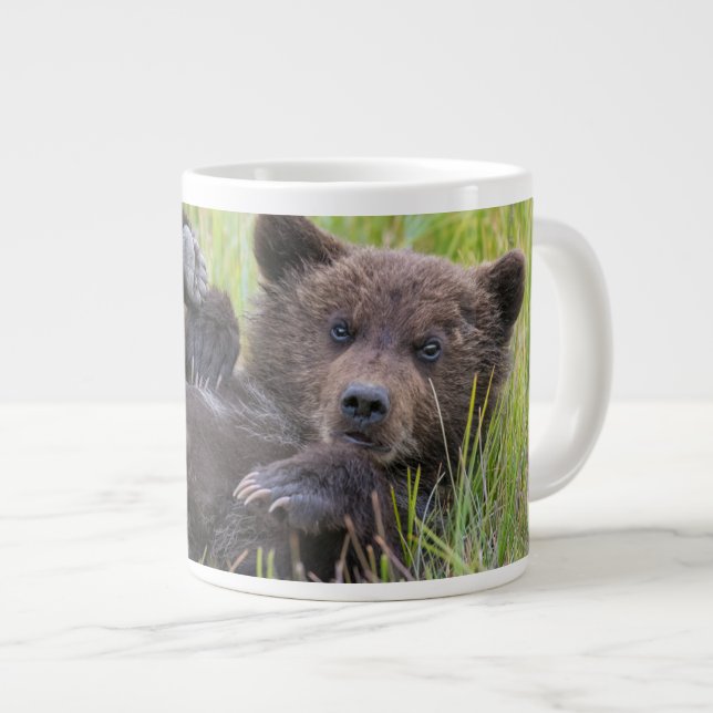 Grande Tasse Animaux de bébés cutest | Bébé Ours Brown (Devant droit)