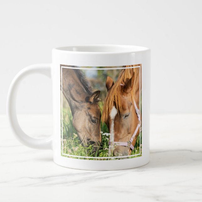 Grande Tasse Animaux de bébés cutest | Colt à cheval (Gauche)