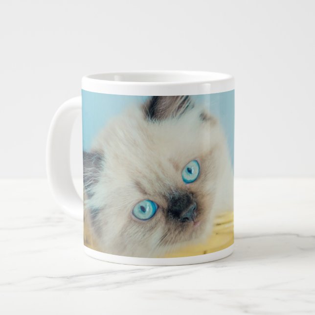 Grande Tasse Animaux de bébés cutest | Himalaya Seal Point Cat (Devant gauche)