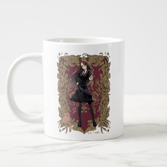 Grande Tasse Anime Hermione Granger Cadre Orné (Gauche)