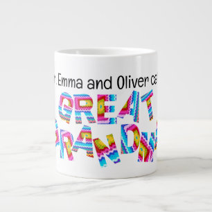 Grande Tasse Appelez-moi Grande grand-mère Crochet Lettres Noms