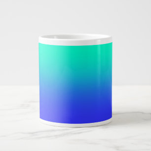 Grande Tasse Aqua+Blue Gradient Jumbo Mug