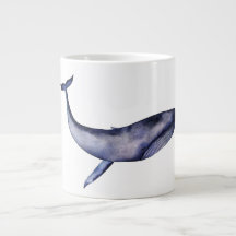 Aquarelle Baleine bleue