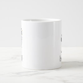 Grande Tasse Aquarelle monogramme de l'employeur du cadeau de r