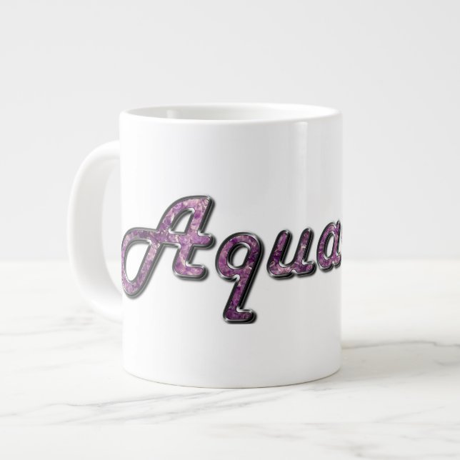 Grande Tasse Aquarius in Amethyst Gemstone (Devant gauche)