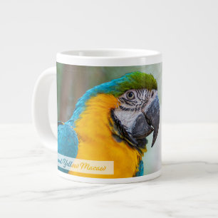 Grande Tasse Ara bleu et jaune Psaume 145:9 KJV