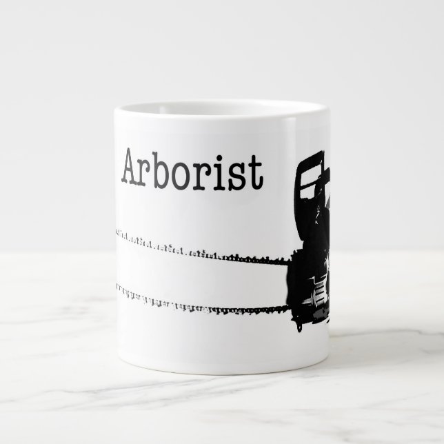 Grande Tasse Arboriste Chirurgien Arbre Chainsaw Spécialité Mug (Devant)