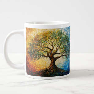 Grande Tasse Arbre de connaissances - Peinture à l'huile