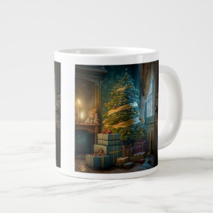 Grande Tasse Arbre de Noël intérieur Jumbo Mug