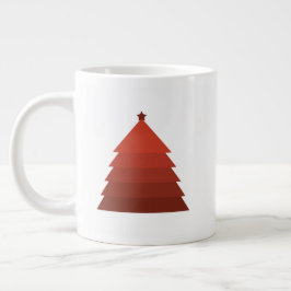 Grande Tasse Arbre de Noël Rouge Mug de café géant