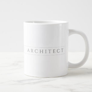 Grande Tasse ARCHITECT Grand Mug Blanc / Gris