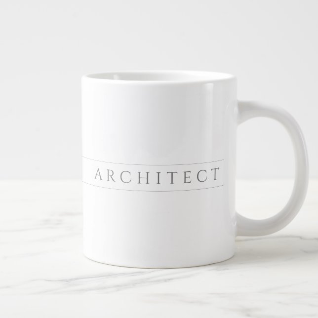 Grande Tasse ARCHITECTURE Big White Mug / Grey (Droite)