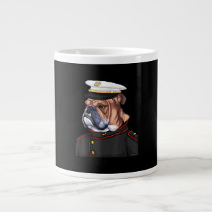 Grande Tasse Army Bulldog Military Armed Dog Dad Maman Gig
