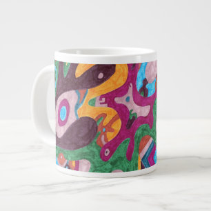Grande Tasse Art Abstrait "déversoir"