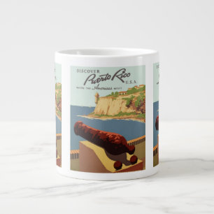 Grande Tasse Art de l'affiche de voyage vintage, Découvrez Port