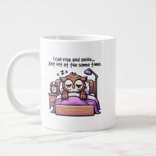 Grande Tasse Art de mots drôle lever briller