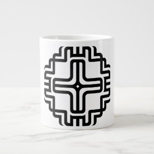 Grande Tasse Art géométrique moderne croix lignes