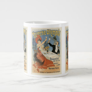 Grande Tasse Art Nouveau vintage, Restaurant Taverne Olympia
