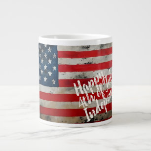 Grande Tasse Art patriotique du 4 juillet jour de l'indépendanc