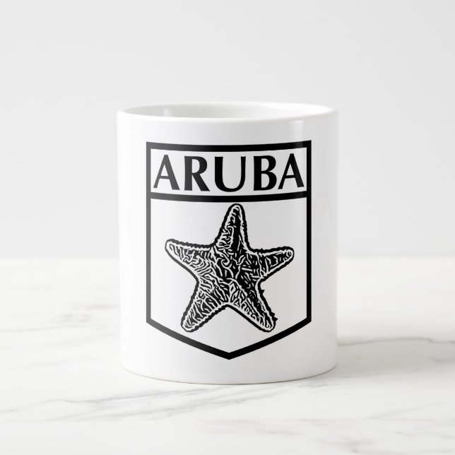 Grande Tasse Aruba Island Design - Jumbo Mug (Devant)