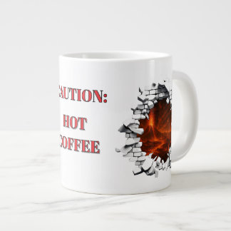Grande Tasse Attention Café chaud drôle Volcano Lava Mug