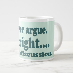 Grande Tasse Attitude verte de soupe Jumbo