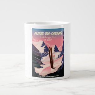 Grande Tasse AURIS-EN-OISANS France affiche de ski