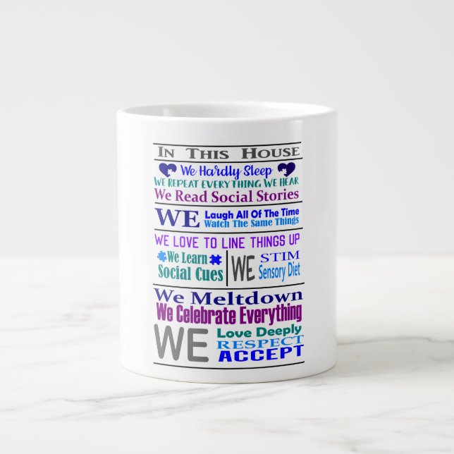 Grande Tasse Autisme Jumbo Mug (Devant)