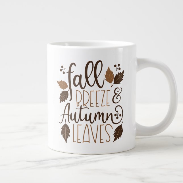 Grande Tasse Automne Breeze Feuilles d'automne (Droite)