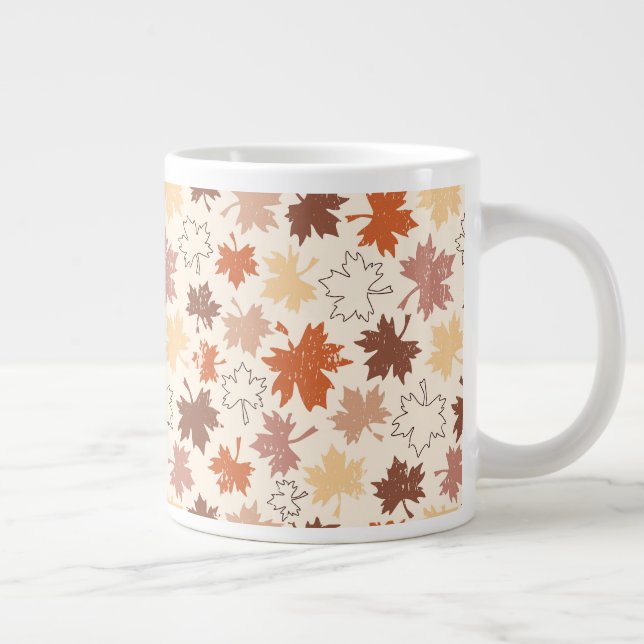 Grande Tasse Automne design automne feuilles naturels (Droite)
