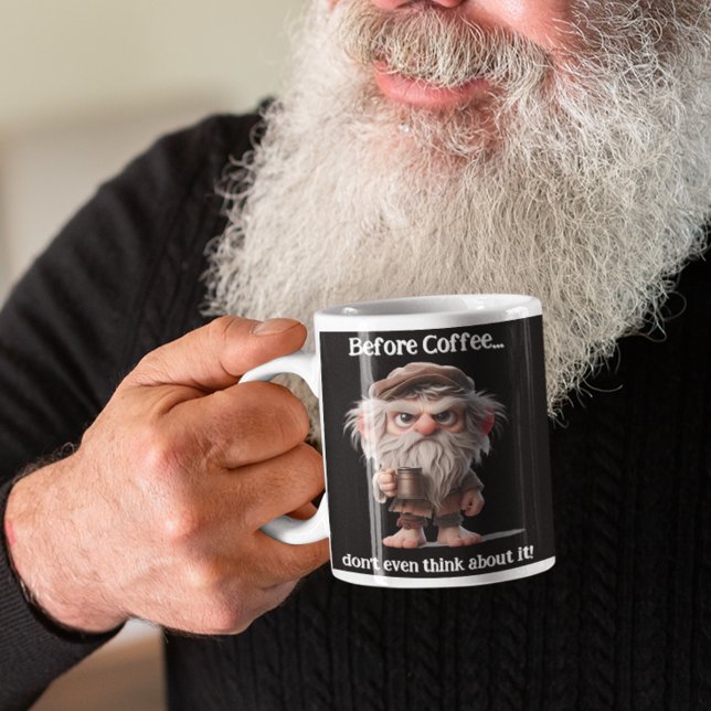 Grande Tasse Avant le café... ne pensez même pas à ça. (Créateur téléchargé)