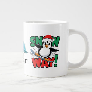 Grande Tasse Aventure de pingouin de Noël d'hiver dans une merv