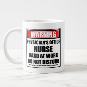 Grande Tasse Avertissement Cabinet du médecin Infirmière au tra