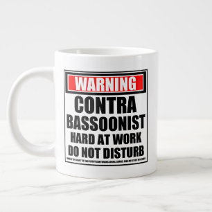 Grande Tasse Avertissement Contrabassooniste Dur Au Travail