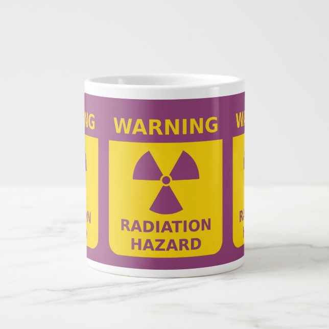 Grande Tasse Avertissement de radiation Jumbo Mug (Devant)