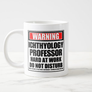 Grande Tasse Avertissement Ichthyologie Professeur dur au trava