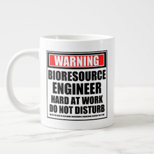 Grande Tasse Avertissement Ingénieur Bioresource Dur Au Travail