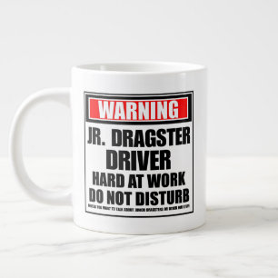 Grande Tasse Avertissement Jr Dragster Driver Hard Au Travail
