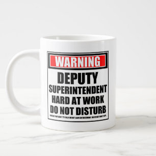 Grande Tasse Avertissement Le Surintendant Adjoint Travaille Du