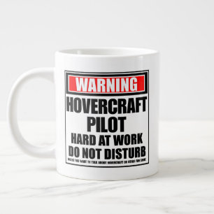 Grande Tasse Avertissement Pilote d'aéroglisseur dur au travail
