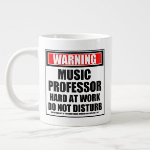 Grande Tasse Avertissement Professeur De Musique Dur Au Travail