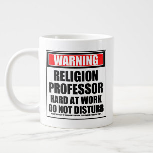 Grande Tasse Avertissement Professeur De Religion Dur Au Travai